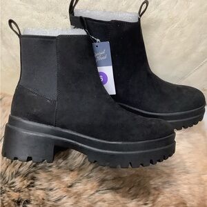 Universal Thread Women's Chunky Black Ankle Booties